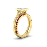 Load image into Gallery viewer, princess-cut-bezel-solitaire-ring-with-ruby-band-in-yellow-gold-FD11229PRGRUDRANGLE2-NL-YG.jpg?v=1758702874
