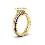 Load image into Gallery viewer, princess-cut-bezel-solitaire-ring-with-sapphire-band-in-yellow-gold-FD11229PRGSABLANGLE2-NL-YG_25618f64-9503-4709-b4cb-d2e0e0b0d8e8.jpg?v=1758702946
