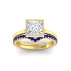 Load image into Gallery viewer, princess-cut-bezel-solitaire-ring-with-sapphire-band-in-yellow-gold-FD11229PRGSABLANGLE5-NL-YG_ac01f69f-262f-440e-8850-bb25b216fffa.jpg?v=1758702946