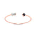 Thumbnail 22 - Princess Cut And Baguette Stacking Thin Ring
