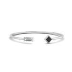 Load image into Gallery viewer, Princess Cut And Baguette Stacking Thin Ring
