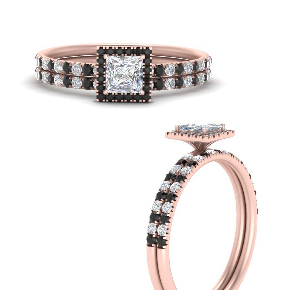 princess-cut-black-diamond-halo-wedding-ring-set-in-rose-gold-FD8523PRGBLACK-NL-RG