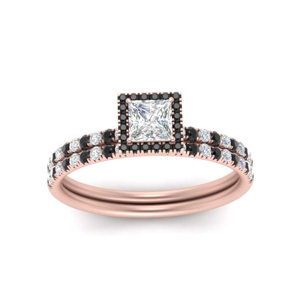 princess-cut-black-diamond-halo-wedding-ring-set-in-rose-gold-FD8523PRGBLACK-NL-RG