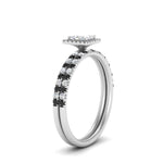 Load image into Gallery viewer, princess-cut-black-diamond-halo-wedding-ring-set-in-white-gold-FD8523PRGBLACK-NL-WG
