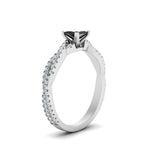 Load image into Gallery viewer, princess-cut-black-diamond-infinity-twist-ring-in-white-gold-FD8233PRRGBLACK-NL-WG-GS.jpg
