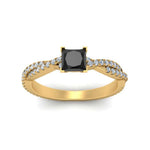 Load image into Gallery viewer, princess-cut-black-diamond-infinity-twist-ring-in-yellow-gold-FD8233PRRGBLACK-NL-YG-GS.jpg
