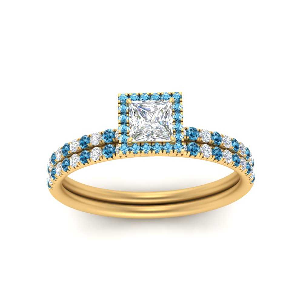 princess-cut-blue-topaz-halo-wedding-ring-set-in-yellow-gold-FD8523PRGICBLTO-NL-YG