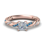 Load image into Gallery viewer, princess-cut-blue-topaz-twisted-vine-engagement-ring-in-rose-gold-FD9127PRRGICBLTO-NL-RG

