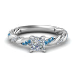 Load image into Gallery viewer, princess-cut-blue-topaz-twisted-vine-engagement-ring-in-white-gold-FD9127PRRGICBLTO-NL-WG
