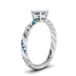 Load image into Gallery viewer, princess-cut-blue-topaz-twisted-vine-engagement-ring-in-white-gold-FD9127PRRGICBLTOANGLE2-NL-WG
