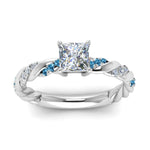 Load image into Gallery viewer, princess-cut-blue-topaz-twisted-vine-engagement-ring-in-white-gold-FD9127PRRGICBLTOANGLE5-NL-WG
