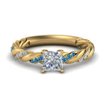 Load image into Gallery viewer, princess-cut-blue-topaz-twisted-vine-engagement-ring-in-yellow-gold-FD9127PRRGICBLTO-NL-YG
