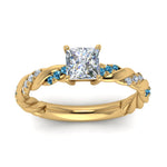 Load image into Gallery viewer, princess-cut-blue-topaz-twisted-vine-engagement-ring-in-yellow-gold-FD9127PRRGICBLTOANGLE5-NL-YG
