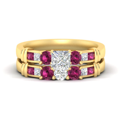 princess-cut-bridal-ring-set-with-pink-sapphire-princess-channel-accents-in-yellow-gold-fdens286prgsadrpisleep-nl-yg.jpg