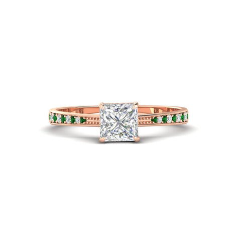 princess-cut-cathedral-pave-diamond-engagement-ring-with-emerald-in-rose-gold-FD11145PRRGEMGR-NL-RG