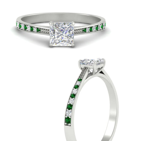 princess-cut-cathedral-pave-diamond-engagement-ring-with-emerald-in-white-gold-FD11145PRRGEMGRANGLE3-NL-WG