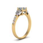 Load image into Gallery viewer, princess-cut-celtic-diamond-ring-in-14K-yellow-gold-FDENS2255PRRANGLE2-NL-YG
