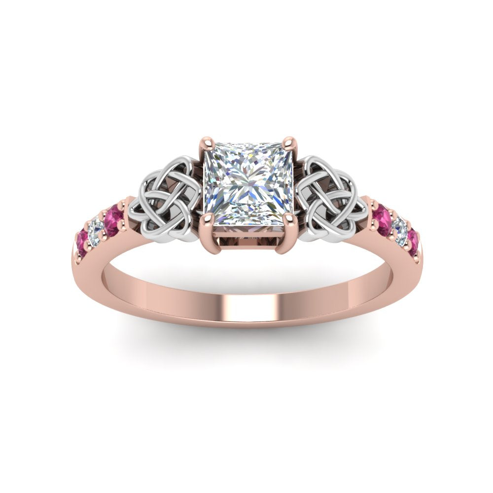 princess-cut-celtic-diamond-ring-with-pink-sapphire-in-14K-rose-gold-FDENS2255PRRGSADRPIANGLE5-NL-RG_5c981b28-6c6e-40a5-9555-d19645a42937