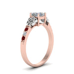 Load image into Gallery viewer, princess-cut-celtic-diamond-ring-with-ruby-in-14K-rose-gold-FDENS2255PRRGRUDRANGLE2-NL-RG_f5587489-9bf5-4d82-8375-5d770b79f2fd
