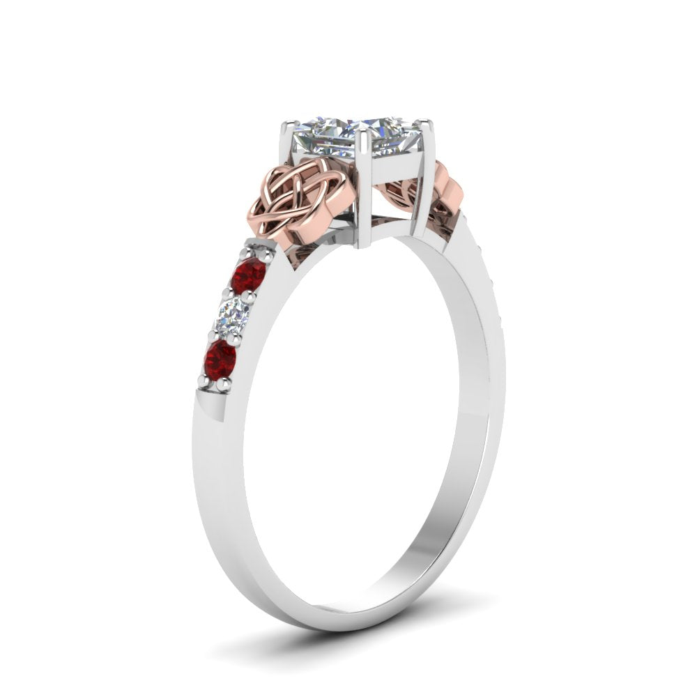 princess-cut-celtic-diamond-ring-with-ruby-in-14K-white-gold-FDENS2255PRRGRUDRANGLE2-NL-WG