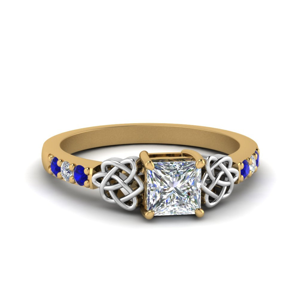 princess-cut-celtic-diamond-ring-with-sapphire-in-14K-yellow-gold-FDENS2255PRRGSABL-NL-YG