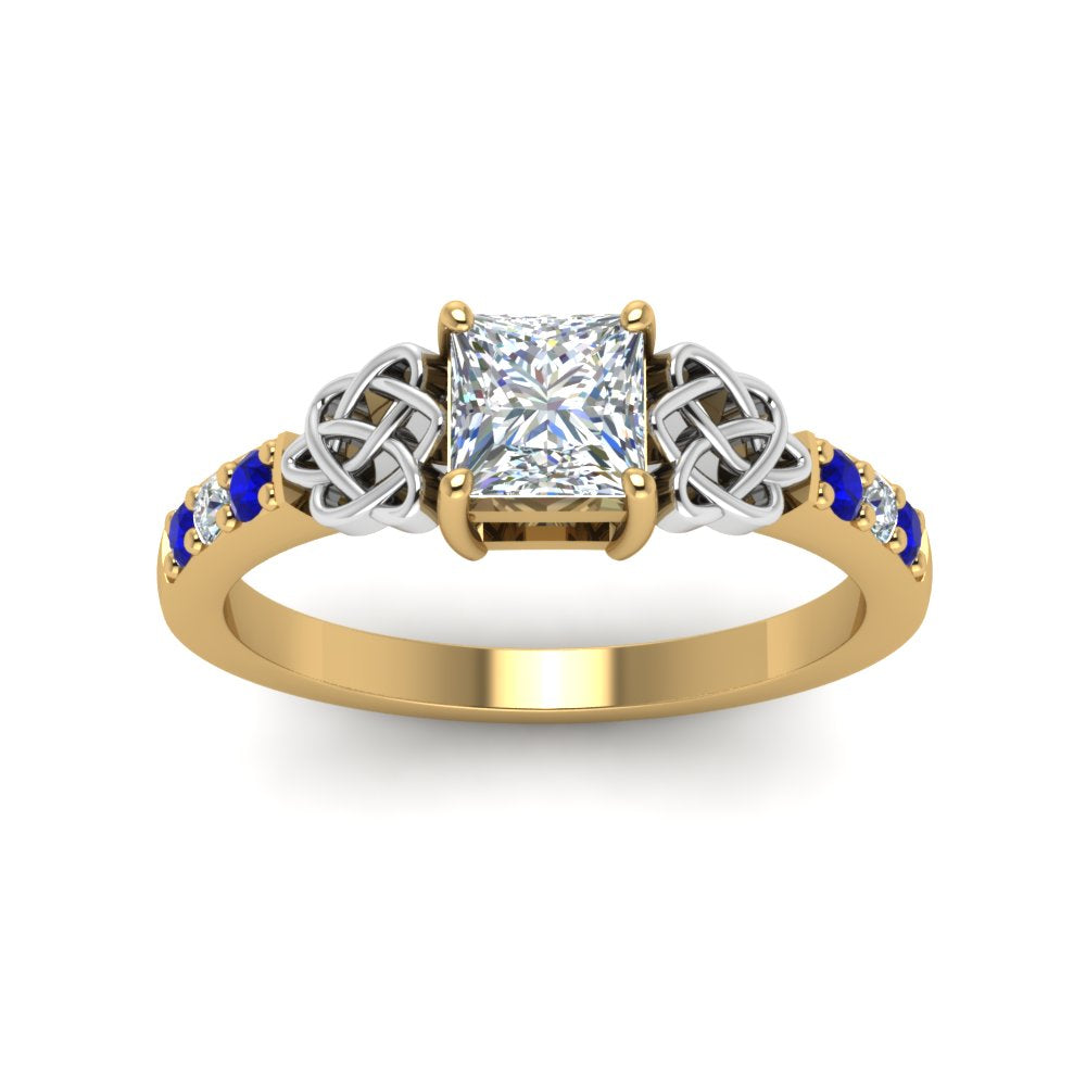 princess-cut-celtic-diamond-ring-with-sapphire-in-14K-yellow-gold-FDENS2255PRRGSABLANGLE5-NL-YG
