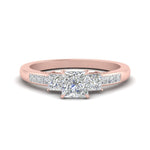 Load image into Gallery viewer, princess-cut-channel-three-stone-diamond-engagement-ring-in-rose-gold-FDENS205PRR-NL-RG.jpg
