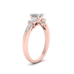 Load image into Gallery viewer, princess-cut-channel-three-stone-diamond-engagement-ring-in-rose-gold-FDENS205PRR-NL-RG.jpg
