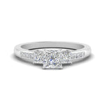 Load image into Gallery viewer, princess-cut-channel-three-stone-diamond-engagement-ring-in-white-gold-FDENS205PRR-NL-WG.jpg
