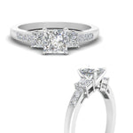 Load image into Gallery viewer, princess-cut-channel-three-stone-diamond-engagement-ring-in-white-gold-FDENS205PRR-NL-WG.jpg
