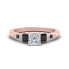 Load image into Gallery viewer, princess-cut-channel-three-stone-diamond-engagement-ring-with-black-diamond-in-rose-gold-FDENS205PRRGBLACK-NL-RG.jpg