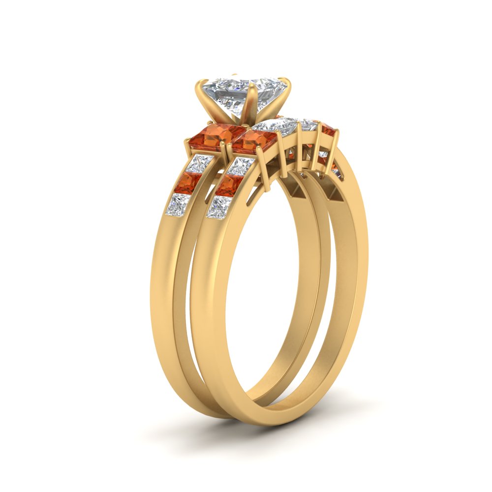 princess-cut-channel-three-stone-diamond-engagement-ring-with-orange-sapphire-in-yellow-gold-FDENS205PRGSAOR-NL-YG.jpg