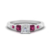 Load image into Gallery viewer, princess-cut-channel-three-stone-diamond-engagement-ring-with-pink-sapphire-in-white-gold-FDENS205PRRGSADRPI-NL-WG.jpg