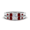 Load image into Gallery viewer, princess-cut-channel-three-stone-diamond-engagement-ring-with-ruby-in-white-gold-FDENS205PRGRUDR-NL-WG.jpg