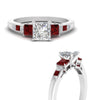 Load image into Gallery viewer, princess-cut-channel-three-stone-diamond-engagement-ring-with-ruby-in-white-gold-FDENS205PRRGRUDR-NL-WG.jpg