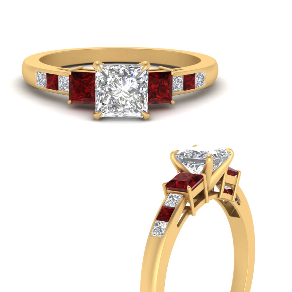 princess-cut-channel-three-stone-diamond-engagement-ring-with-ruby-in-yellow-gold-FDENS205PRRGRUDR-NL-YG.jpg