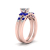 Load image into Gallery viewer, princess-cut-channel-three-stone-diamond-engagement-ring-with-sapphire-in-rose-gold-FDENS205PRGSABL-NL-RG.jpg