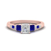 Load image into Gallery viewer, princess-cut-channel-three-stone-diamond-engagement-ring-with-sapphire-in-rose-gold-FDENS205PRRGSABL-NL-RG.jpg