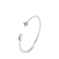 Thumbnail 26 - Princess Cut And Baguette Stacking Thin Ring