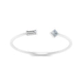 Thumbnail 25 - Princess Cut And Baguette Stacking Thin Ring