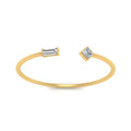 Thumbnail 40 - Princess Cut And Baguette Stacking Thin Ring