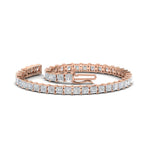 Load image into Gallery viewer, Princess Cut Basket Tennis 9 Ct Bracelet
