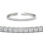 Load image into Gallery viewer, Princess Cut Basket Tennis 9 Ct Bracelet
