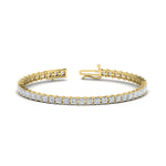 Load image into Gallery viewer, Princess Cut Basket Tennis 9 Ct Bracelet

