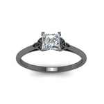 Load image into Gallery viewer, princess-cut-diamond-celtic-solitaire-ring-in-black-gold-FD8541PRRANGLE5-NL-BG?v=1758624165
