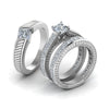 Load image into Gallery viewer, princess-cut-diamond-engraved-trio-matching-diamond-wedding-sets-in-14K-white-gold-FD8225TPRANGLE2-NL-WG?v=1756184720