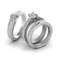 Thumbnail 26 - princess-cut-diamond-engraved-trio-matching-diamond-wedding-sets-in-950-Platinum-FD8225TPRANGLE2-NL-WG?v=1756184720