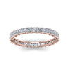 Load image into Gallery viewer, princess-cut-diamond-eternity-ring-1.50-carat-in-rose-gold-FDEWB8675PR-1.50CTANGLE5-NL-RG
