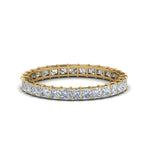 Load image into Gallery viewer, princess-cut-diamond-eternity-ring-1.50-carat-in-yellow-gold-FDEWB8675PR-1.50CT-NL-YG

