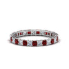 Load image into Gallery viewer, princess-cut-diamond-eternity-ring-1.50-carat-with-ruby-in-white-gold-FDEWB8675PR-1.50CTGRUDR-NL-WG